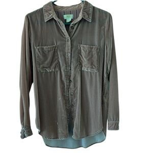 Maeve pink velvet Shirt